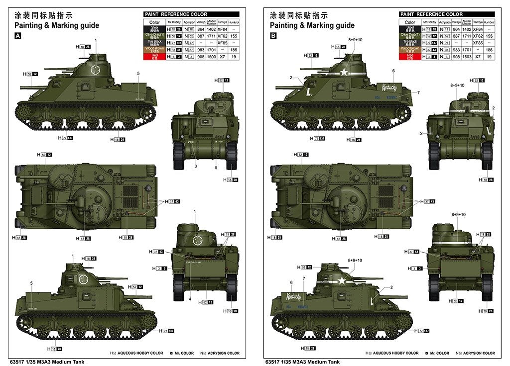 I Love Kit 63517 M3A3 Medium Tank 1/35 – zdjęcie 3