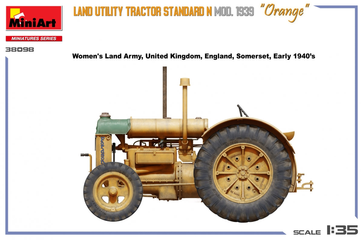 Mini Art 38098 Land Utility Tractor Standard N “Orange” Mod. 1939 1/35