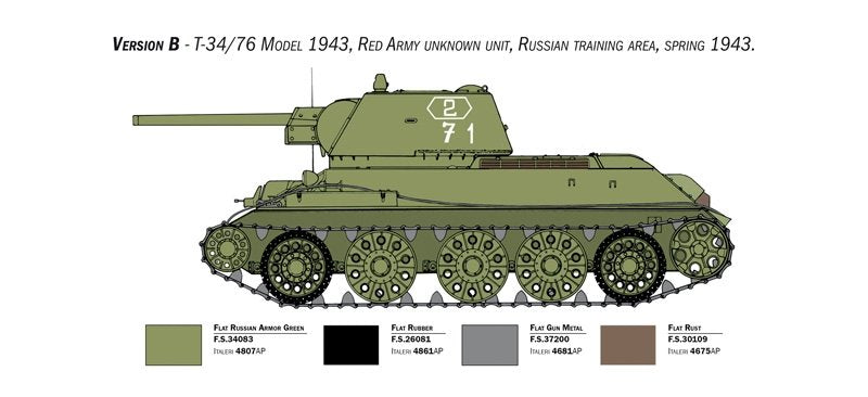 Italeri 6570 T-34/76 mod. 1943 1/35 – zdjęcie 5