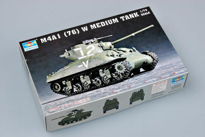 Trumpeter 07222 M4A1(76)W TANK 1/72 – zdjęcie 2