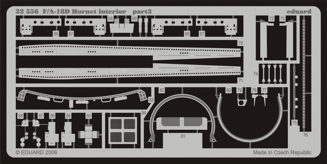 Eduard 32556 F-18D interior 1/32 ACADEMY