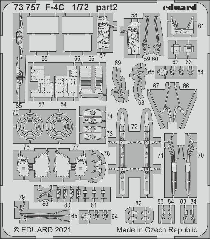 Eduard 73757 F-4C FINE MOLDS 1/72 – zdjęcie 3