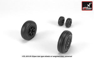 Armory Models AW32503 JAS-39 Gripen wheels w/ weighted tires, late 1/32 – image 2