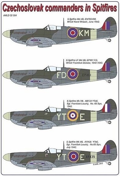 AML D32004 Czechoslovak commanders in the Spitfire 1/32 – immagine 2