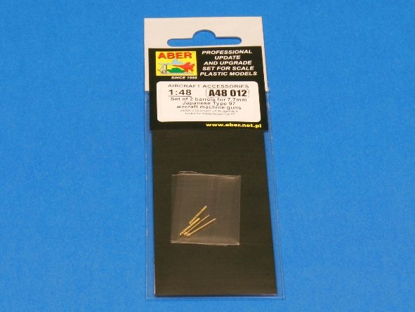 Aber A48 012 Set of 2 barrels for Japanese 7,7 mm Type 97 aircraft machine guns 1/48 – zdjęcie 3