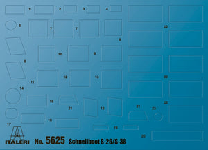 Italeri 5625 SCHNELLBOOT S-26 / S-38 1/35 – zdjęcie 20