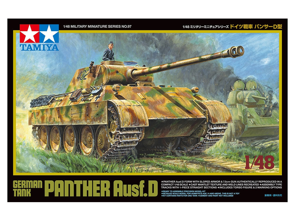 Tamiya 32597 German Tank Panther Ausf. D 1/48