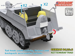 Freedom 16001 Sd.Kfz. 2 Kettenkraftrad Typ HK 101 1/16 – zdjęcie 3