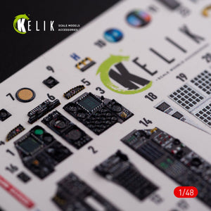 KELIK K48017 A-10C &amp;quot;Thunderbolt &amp;quot; interior 3D decals for Academy kit 1/48 – zdjęcie 4