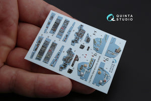 Quinta Studio QD48181 Su-27UB 3D-Printed colored Interior on decal paper (for KittyHawk kit) 1/48 – image 5