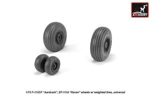 Armory Models AW72338 F-111E/F Aardvark / EF-111A Raven wheels w/ weighted tires 1/72 – immagine 3