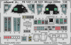 Eduard FE1221 Mirage 2000D KINETIC 1/48