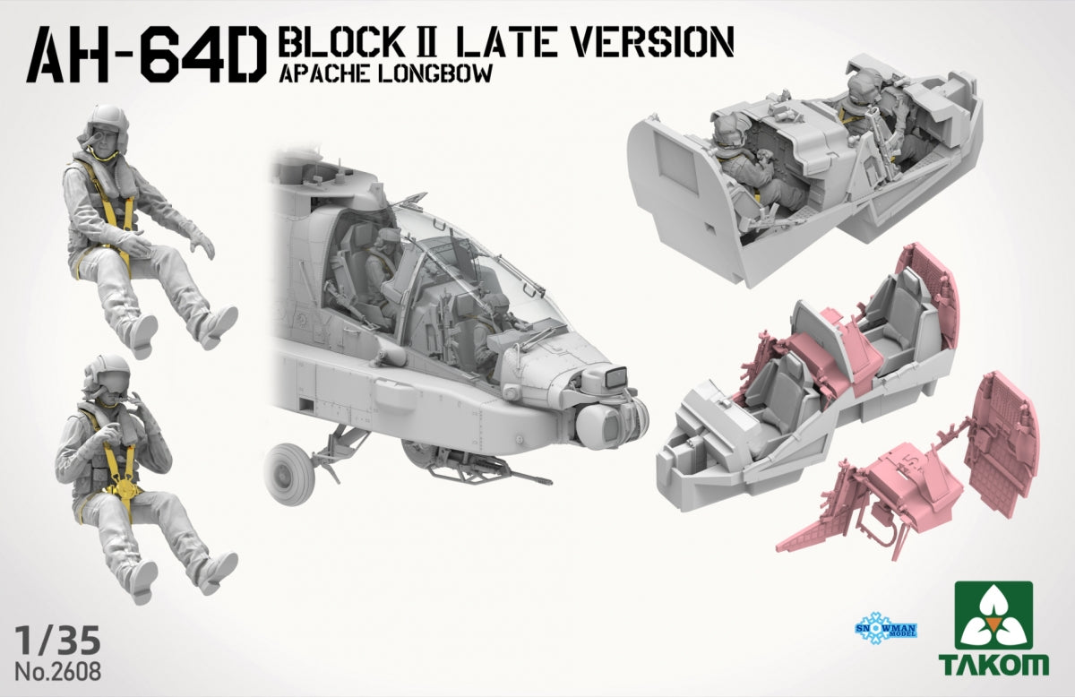 Takom 2608 AH-64D Attack Helicopter Apache Longbow Block II Late Version 1/35 – zdjęcie 4