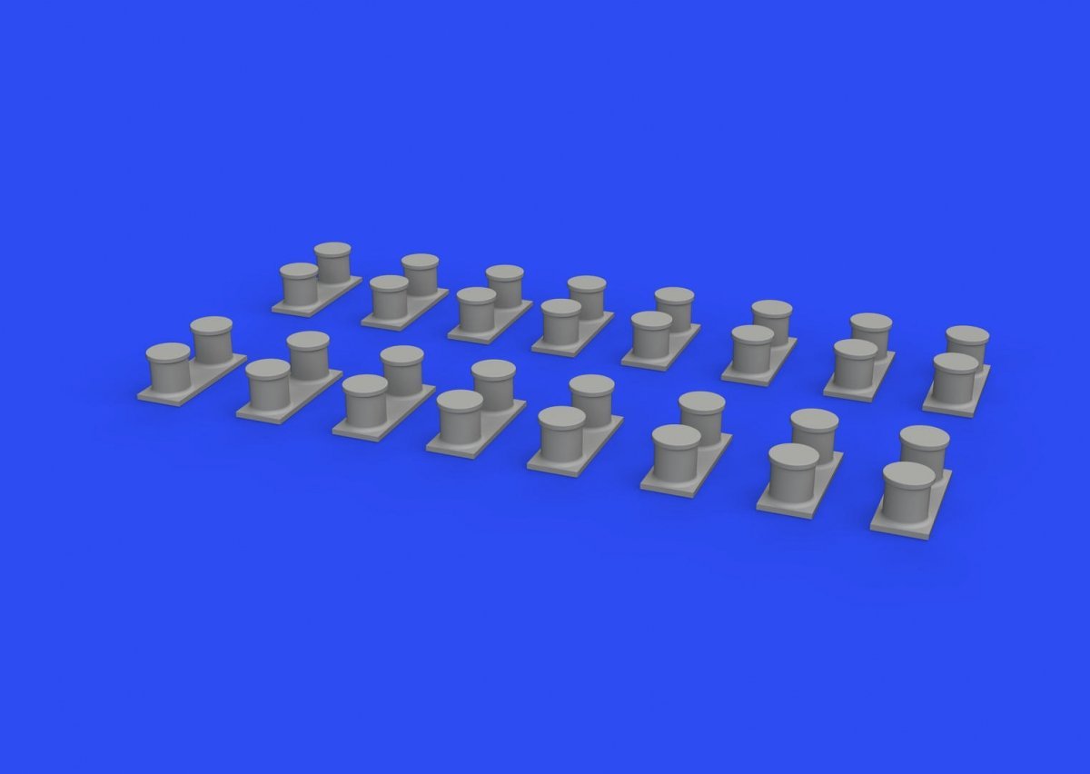 Eduard 653010 WWII USN battleship bollards PRINT 1/350