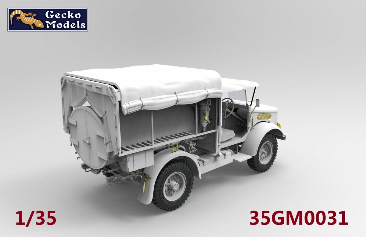 Gecko Models 35GM0031 Bedford MWC 15-cwt 4x2 200 Gallon Water Bowser Truck (Open Cab Aeroscreen) 1/35 – Bild 3