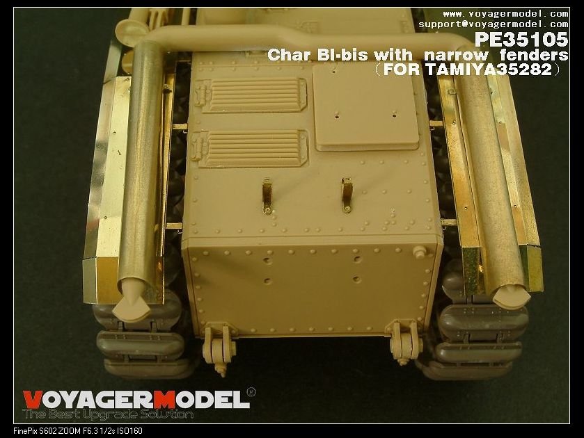 Voyager Model PE35105 WWII French Char BI-bis with narrow fenders (B ver include Gun barrel) for TAMIYA 35282 1/35 – zdjęcie 3