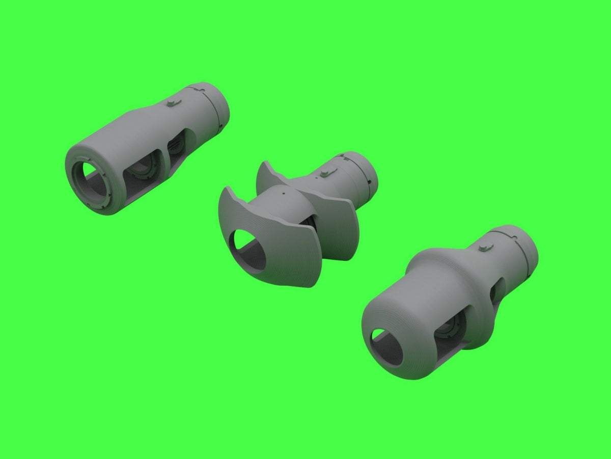 Master GM-72-042 Muzzle brake set for German 10.5cm howitzers leFH 18(M), leFH 18/40, StuH 42 (used for towed howitzers and on vehicles e.g. Wespe, StuH 42) 1/72 – image 7