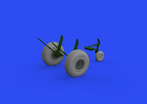 Eduard 648643 B-17 wheels block tread HK Models 1/48 – immagine 3