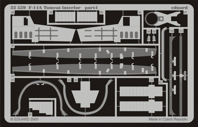 Eduard 32529 F-14A interior 1/32 Tamiya – zdjęcie 3