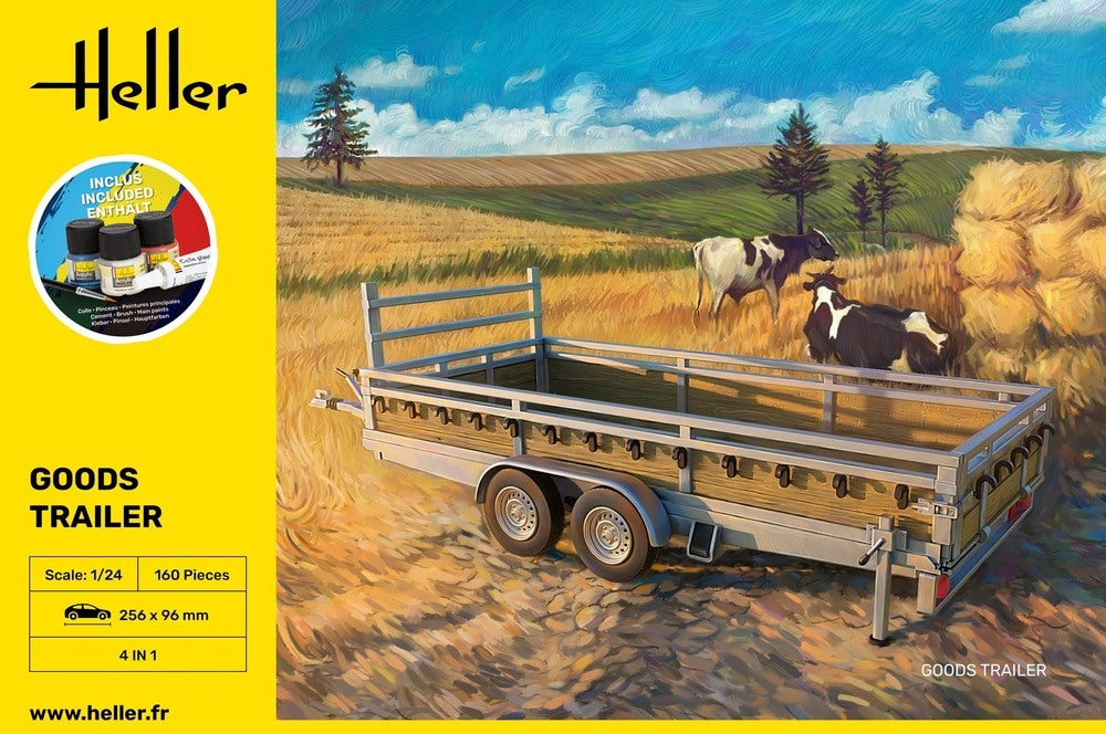 Kit de démarrage Heller 56778, remorque de marchandises 1/24 – image 2