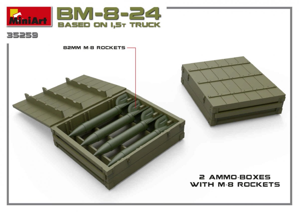 MiniArt 35259 Soviet Rocket Launcher BM-8-24 1/35 – zdjęcie 19