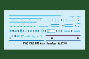 Hobby Boss 83509 HMS Astute class submarine 1/350 – image 3