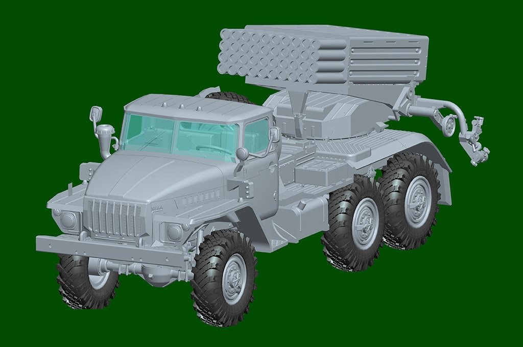 Hobby Boss 82932 Russian BM-21 &amp;quot;Hail&amp;quot; self-propelled rocket launcher late model 1/72 – zdjęcie 5