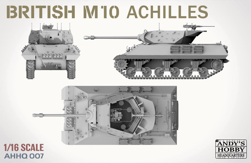 Andy&amp;#39;s Hobby Headquarters AHHQ-007 British M10 &amp;quot;Achilles&amp;quot; IIc Tank Destroyer 1/16 – zdjęcie 3