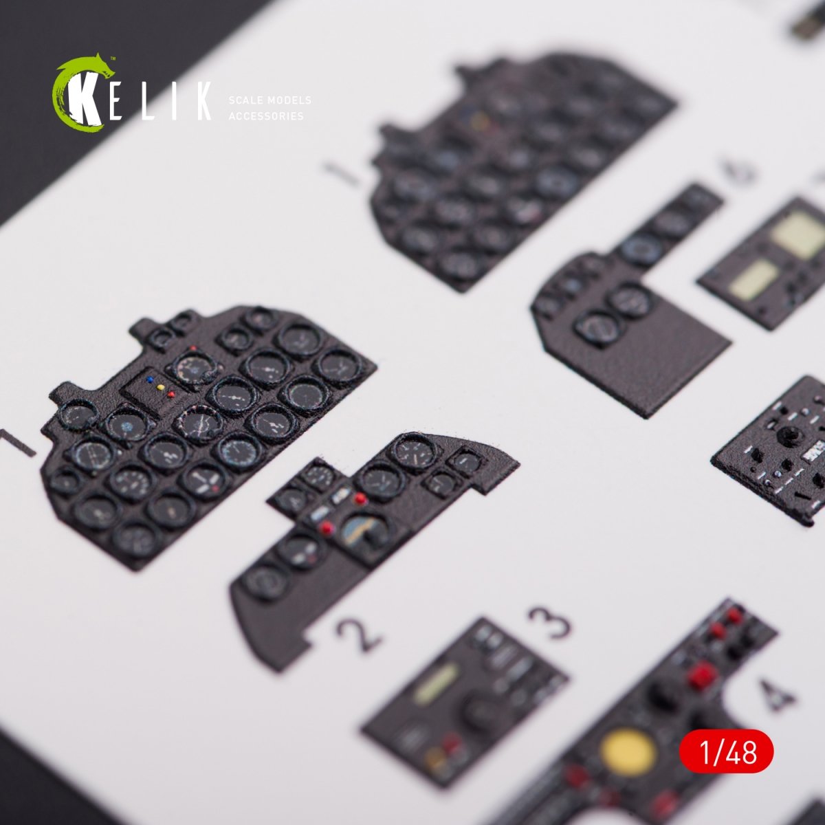 KELIK K48013 F-82 (F,G) &amp;quot;TWIN MUSTANG&amp;quot; INTERIOR 3D DECALS FOR MODELSVIT KIT 1/48 – zdjęcie 4