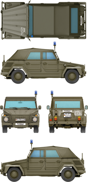 Das Werk DW35045 Kurierwagen Typ 181 Bluelight Version 1/35 – Bild 5