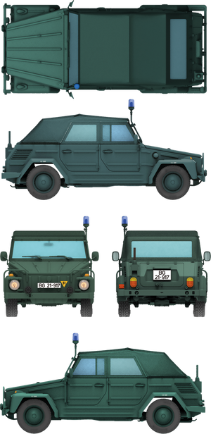 Das Werk DW35045 Kurierwagen Typ 181 Bluelight Version 1/35 – Bild 6