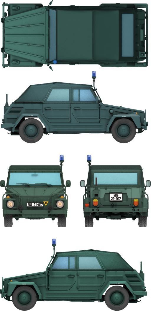 Das Werk DW35045 Kurierwagen Typ 181 Bluelight Version 1/35 – Bild 6