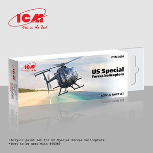 ICM 3096 Acrylic paint set for US Special Forces helicopters