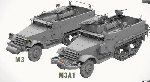 Andy&amp;#39;s Hobby Headquarters AHHQ35001 1/35 M3 &amp;amp; M3A1 U.S. WWII HALFTRACKS 1/35 – Bild 3