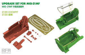 Rye Field Model 2120 MiG-21MF Cockpit detail set 3D print 1/48