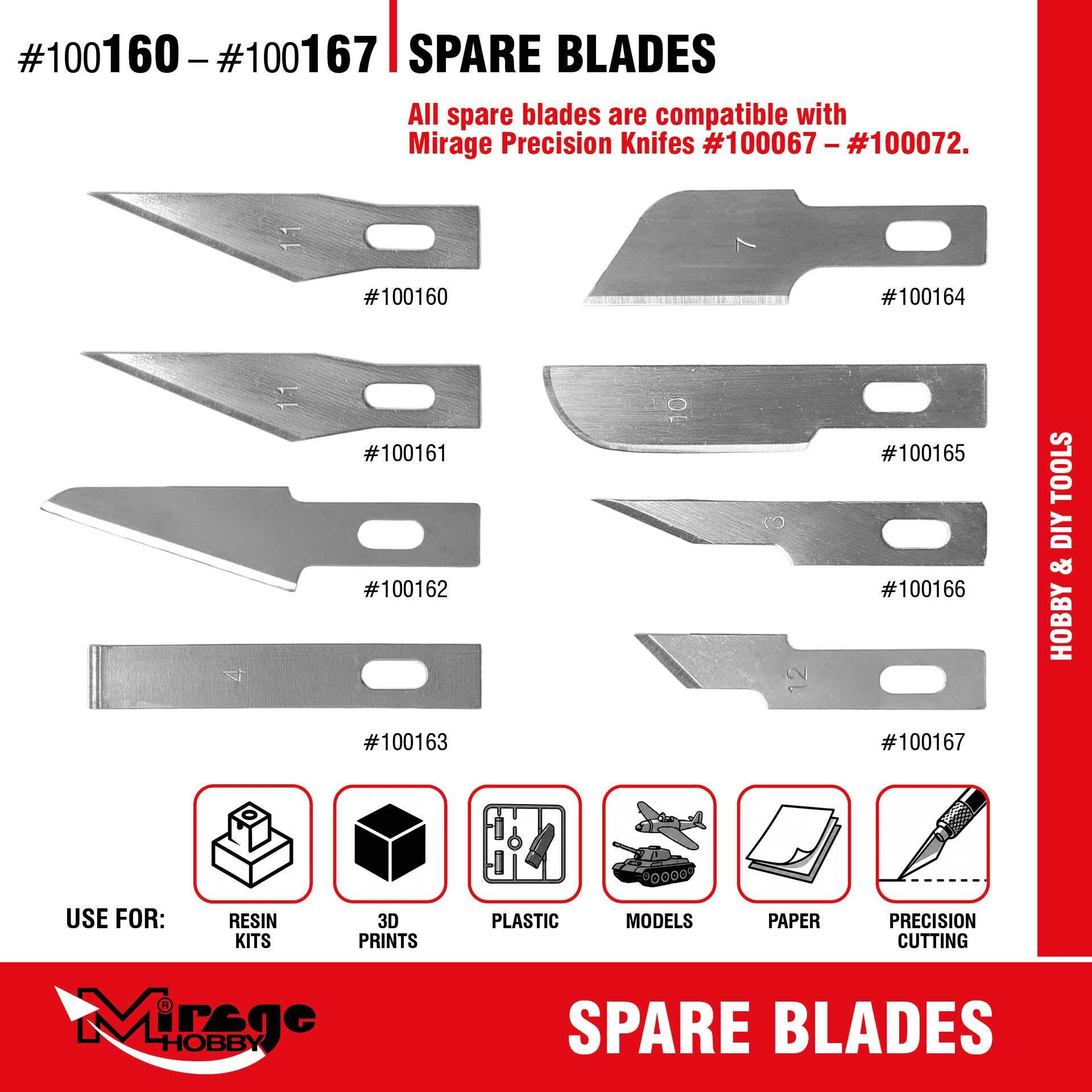 Mirage 100160 Precision Point Blade (10 pcs) – zdjęcie 3