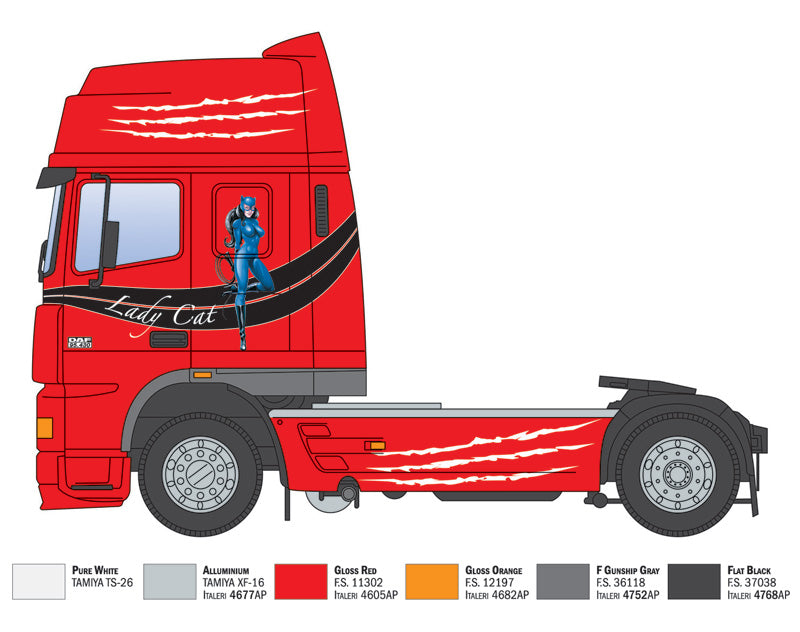 Italeri 93834 DAF XF 95 SUPER SPACE CAB 1/24 – immagine 4