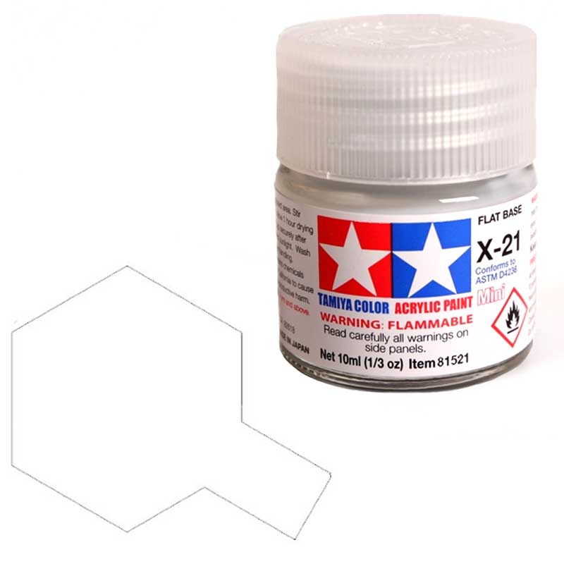 Tamiya X21 Flat Base (81521) Acrylic paint 10ml