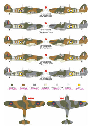 Omask 23051 Hurricane Mk.IIb Masks (for 32MN002) 1/32 – zdjęcie 2