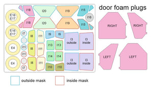 Omask 54101 1/48 DHC-2 Beaver / L-20A / U-6A Double Sided Mask and Door Foam Plugs (for Dora Wings) 1/48 – zdjęcie 4