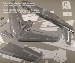 Omask 14013 F-86F-30 masks for panels (Hasegawa) 1/48 – immagine 5