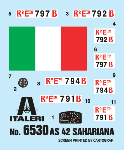 Italeri 6530 AS.42 SAHARIANA 1/35 – zdjęcie 7